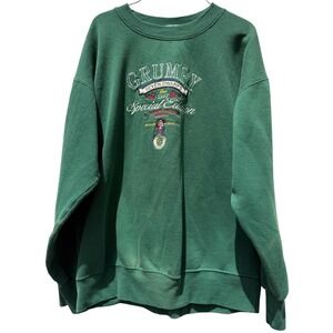 Vintage Disney Catalog Grumpy Seven Dwarfs Sweatshirt Green XL Special Edition